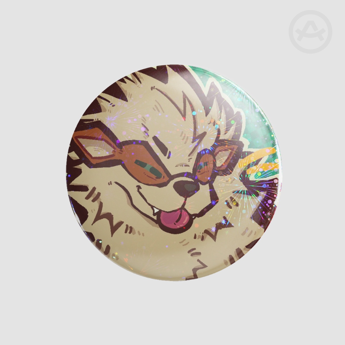 BLEH! Arcanine Badge - 1.73"(44mm)