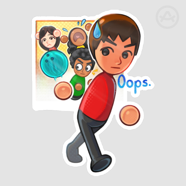 Mii Bowling Sticker