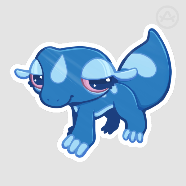 LPS Gecqua Sticker Pokemon gen 10 water starter