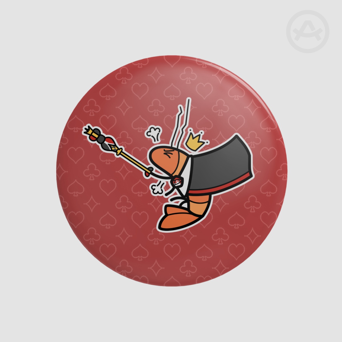 [TWST] Rose Shrimp Pin Badge