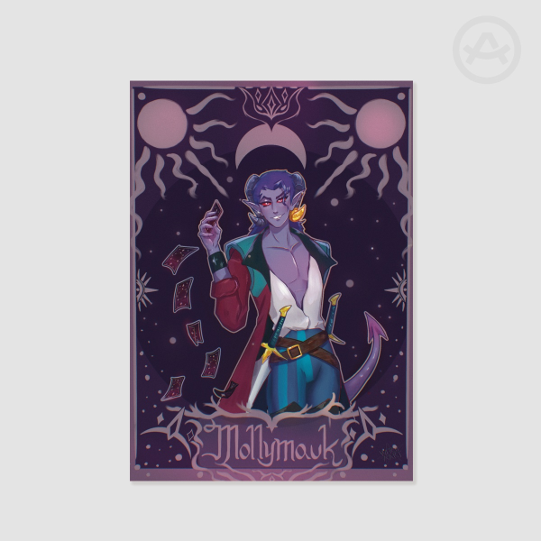 Mollymauk Tealeaf Tarot Card Illustration Poster Printing