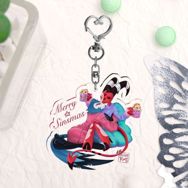 [Keychain] Stolitz Merry Sinsmas Clear Acrylic