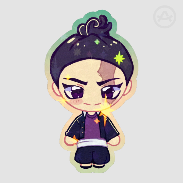 Aoi Todo Colored Edge Die Cut Sticker