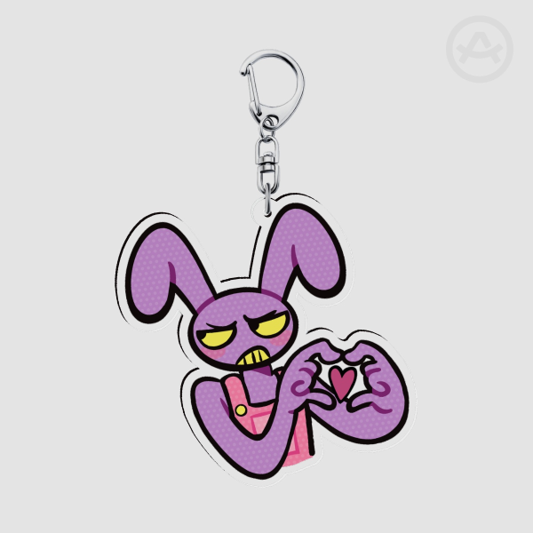 jax tsundere heart keychain