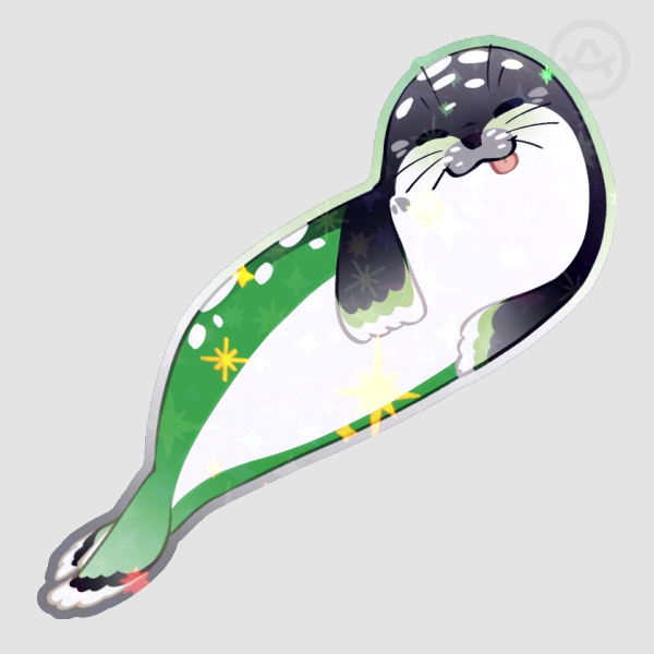 Aromantic Seal Sticker