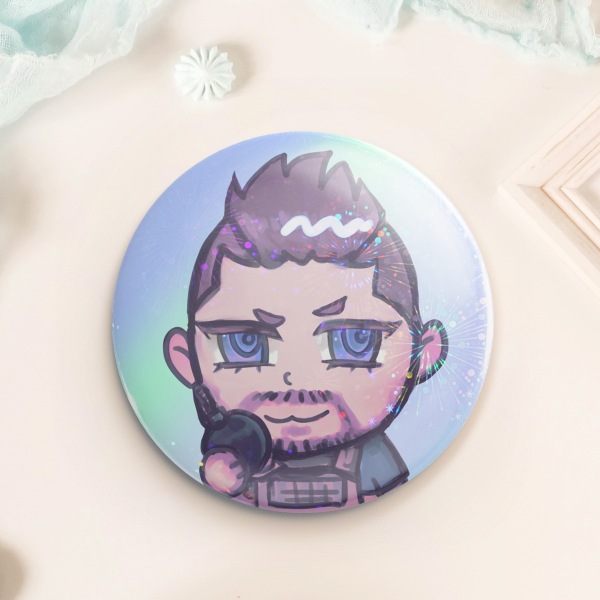 Chibi Soap Round Badge