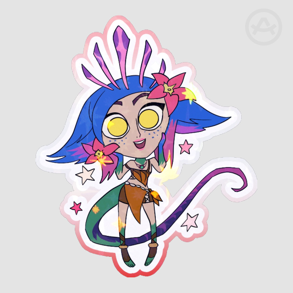 Neeko Star Holo Sticker