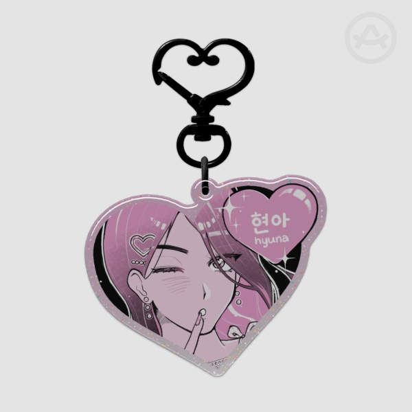Hyuna Shiny Hearts Keychains