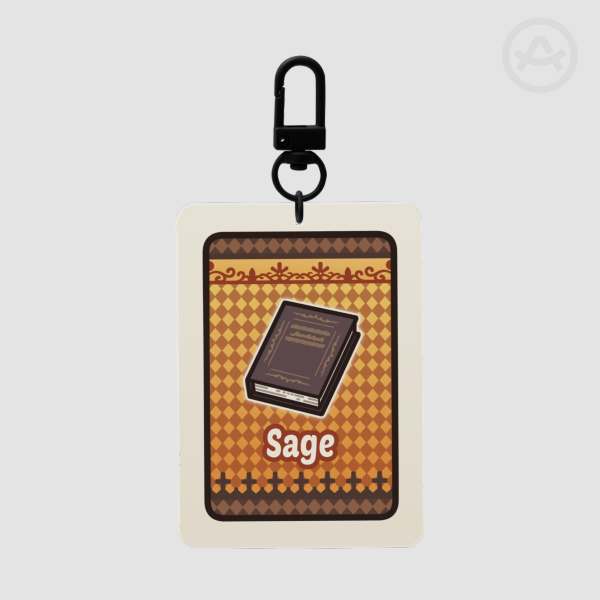 YTTD Sage Card Glitter Acrylic Keychains