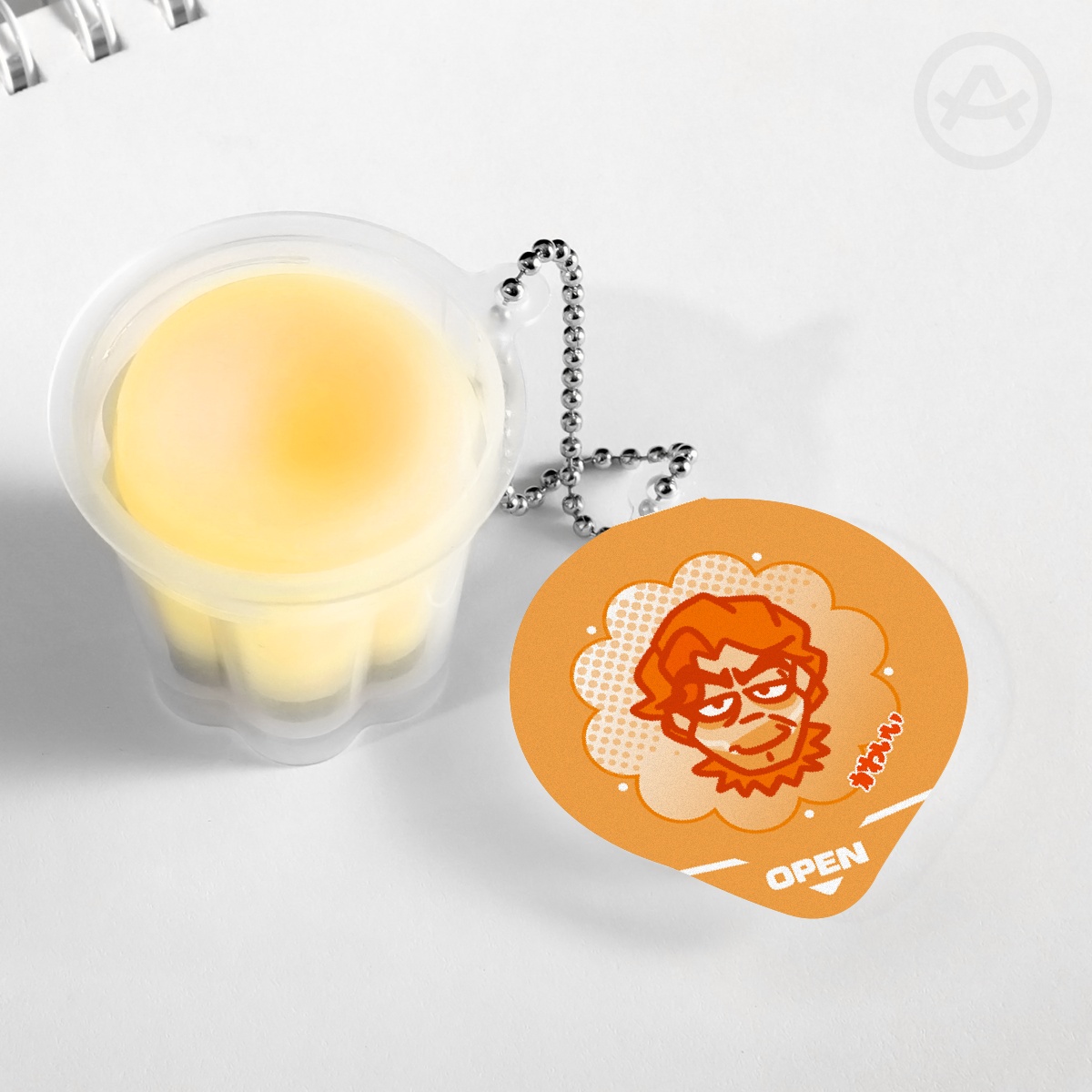 Detective Squishy Pudding Jelly Keychain