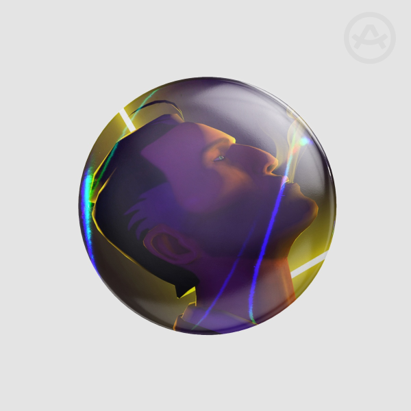 Spy Smoking in Neon 44mm Badge (Holo)