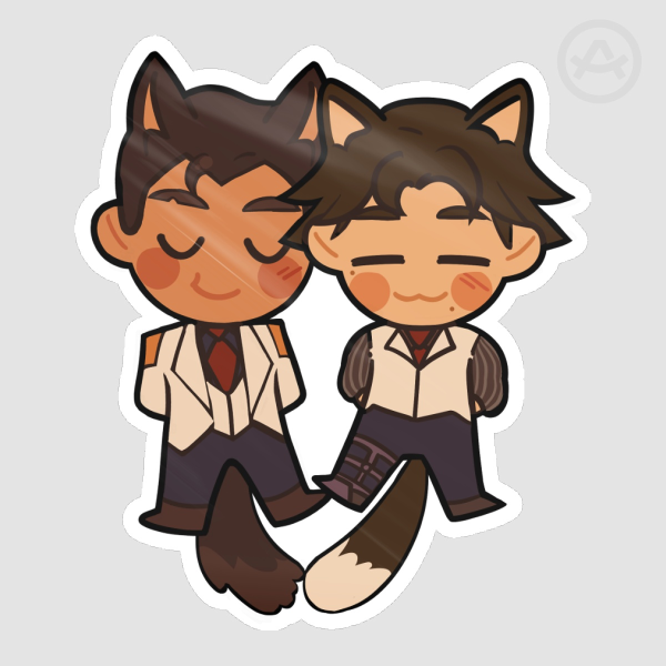 Wolf/Kitty Jayvik - Die Cut Stickers