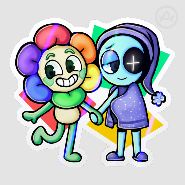 Dandy And Astro Holo Sticker!!