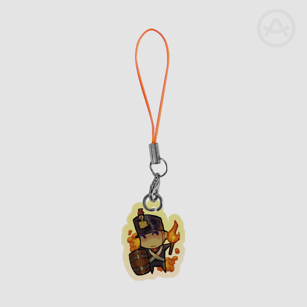 French Napoleonic War Soldier Phone Charm