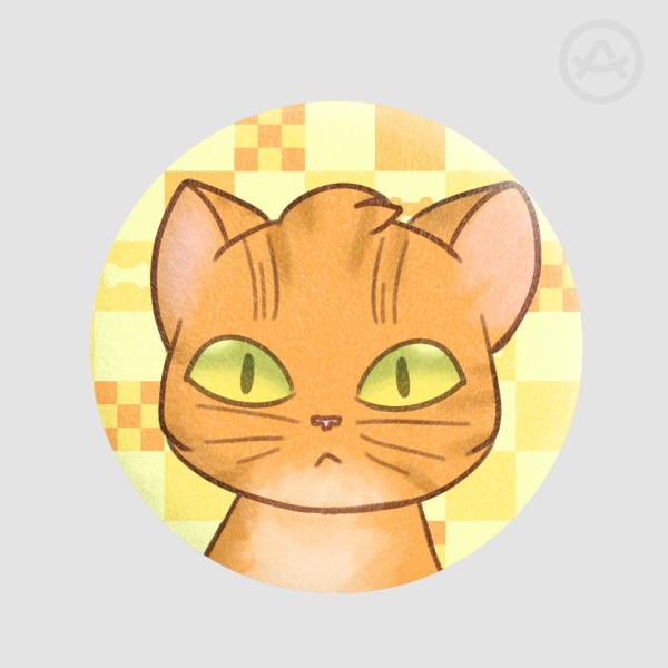 Orange Cat Plush Fridge Magnet