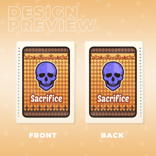 YTTD Sacrifice Card Double-side Spiral Notebook