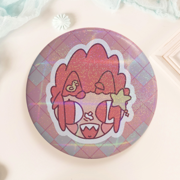 Kirishima Eijiro mha Chibi Round Badges (Button Pins)