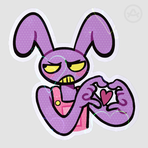jax tsundere heart sticker