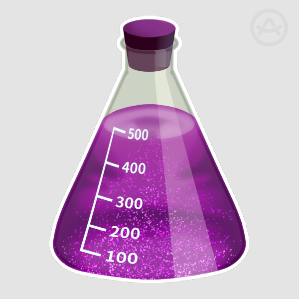 Sticky Conical Flask - Random Collab