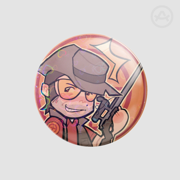 Holographic Sniper Button Pin