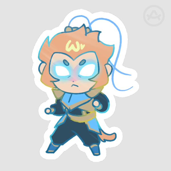 posessed sun wukong sticker