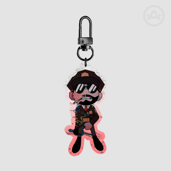Policeman on duty Keychains