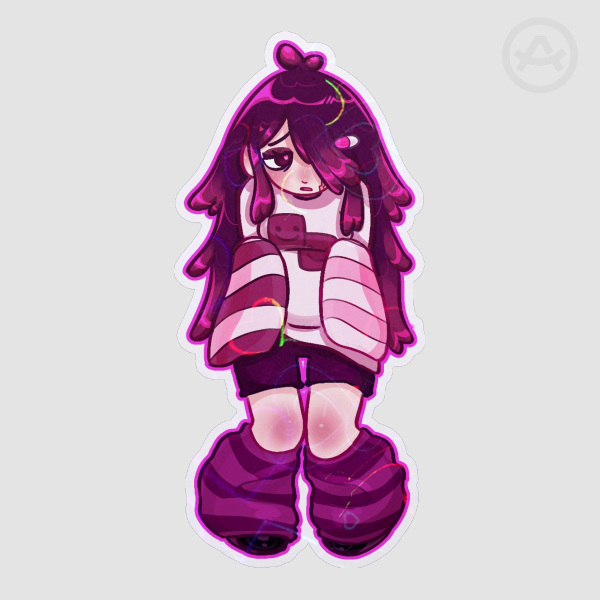 Holo Heart Shisa Sticker