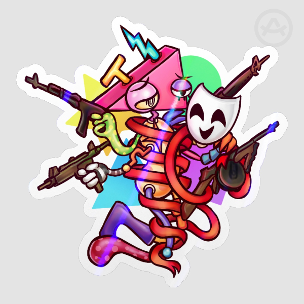 Abstragedy Holo Sticker!!