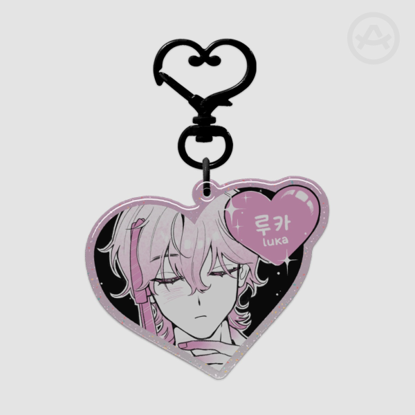 Luka Shiny Hearts Keychains