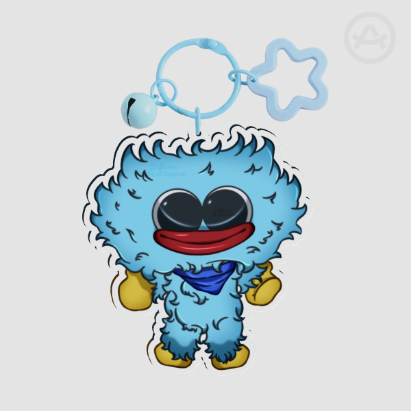 (PPT Keychain) Huggy Wuggy🩵