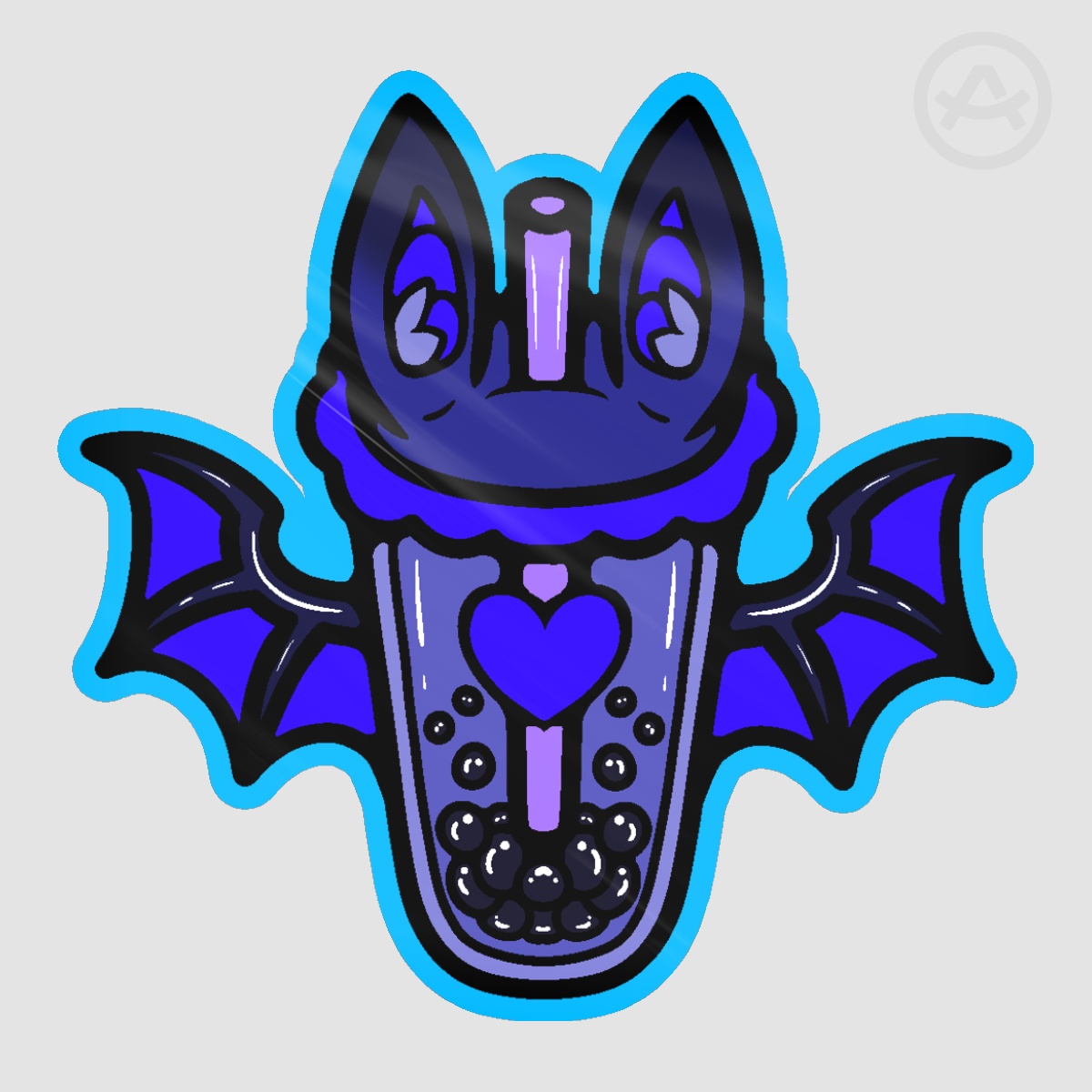 Indigo Bobat Glossy Sticker