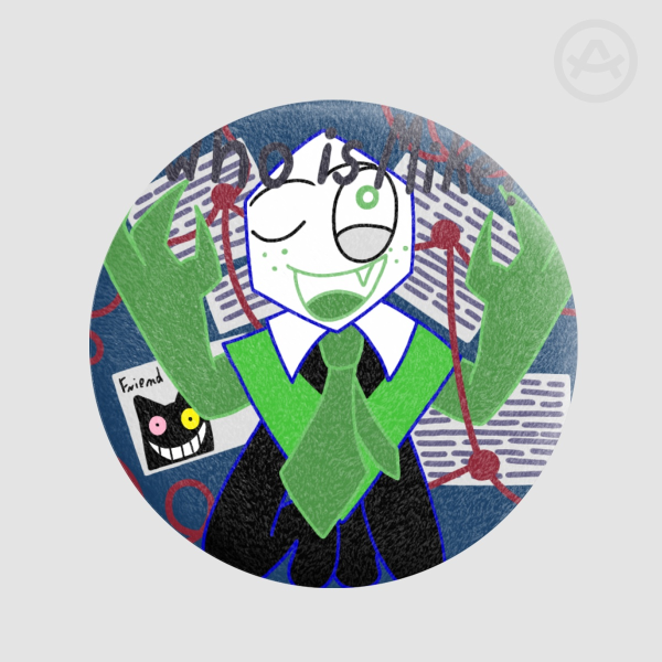 Battat ,,Who is Mike'' Plush Badge