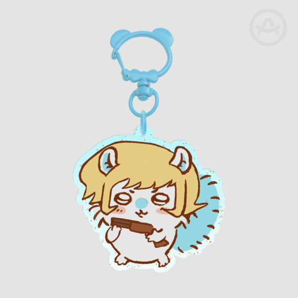 Ryo Asuka x Chiikawa Glitter Acrylic Keychain