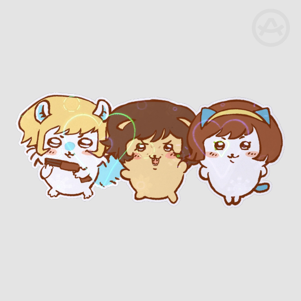 Devilman Heart Holo Die Cut Sticker