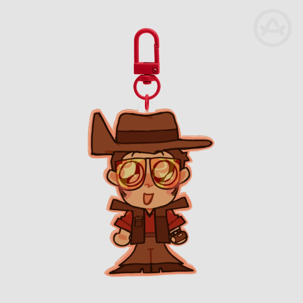 Sniper TF2 Keychain