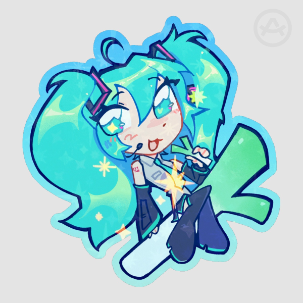 Hatsune Miku Holographic Sticker