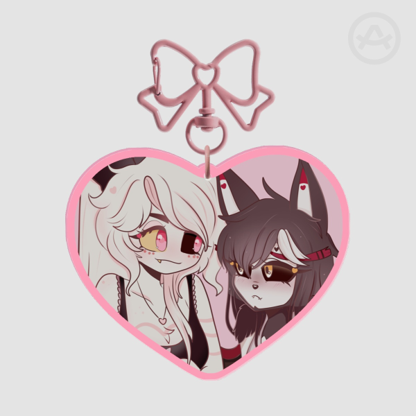 Female Huskerdust sleepover Keychain