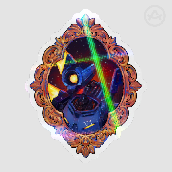 ULTRAKILL V1 laminated vinyl sticker