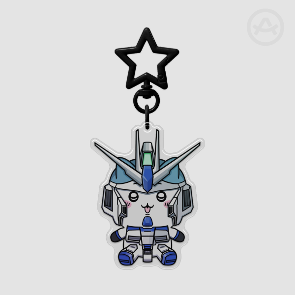 Hachiware RX-93-v2 Gundam Keychain 2.76" MEKABYZ