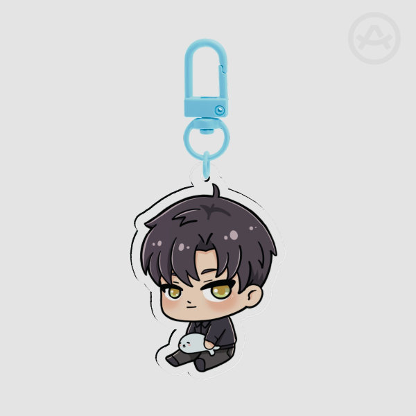 Love and Deepspace Zayne with Plushie Acrylic Keychains
