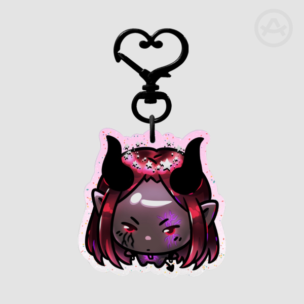 4Head Lilith Glitter Acrylic Keychain