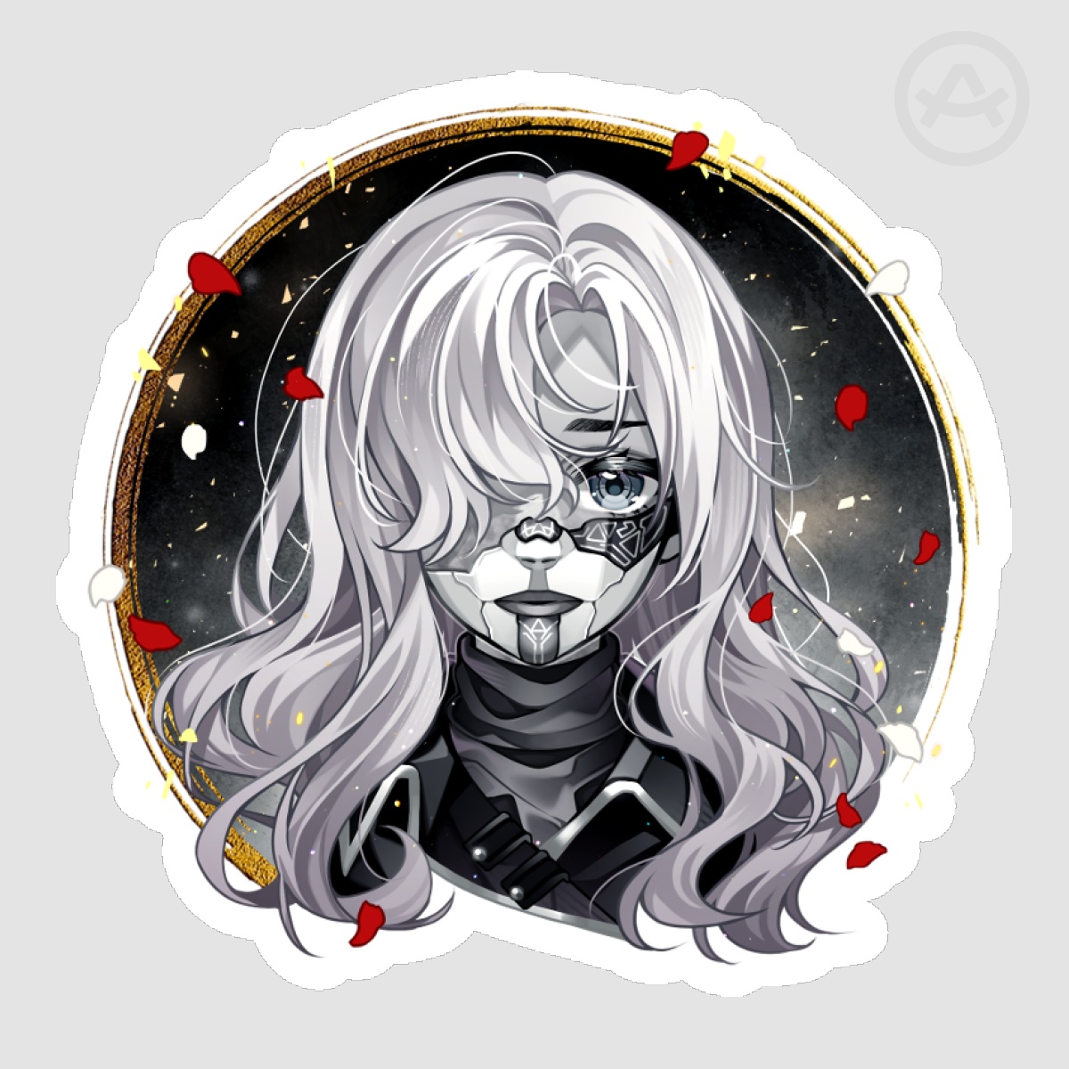 Painted Alicia Sticker