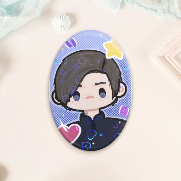 Leon Kennedy Resident Evil Requiem Oval Badge