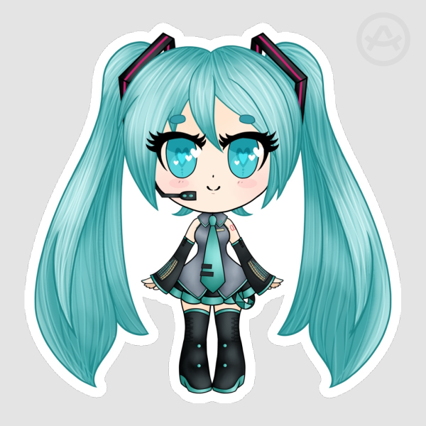 Vocaloid - Chibi Hatsune Miku Sticker