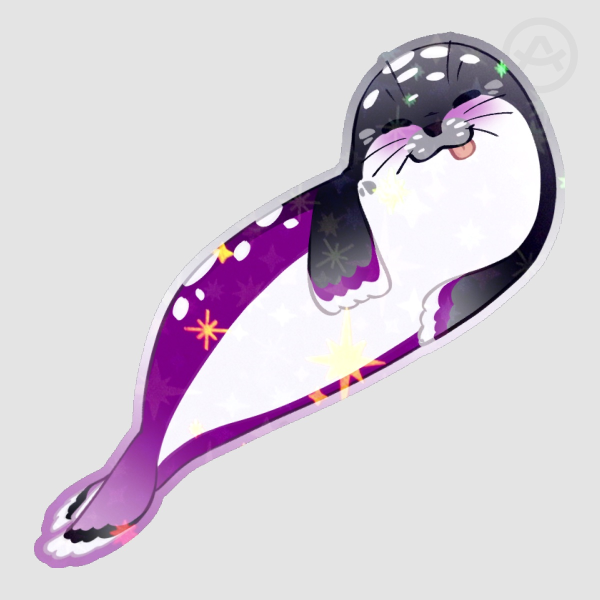 Asexual Seal Sticker