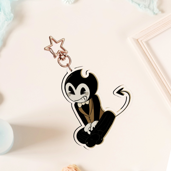 Bendy Clear Keychain
