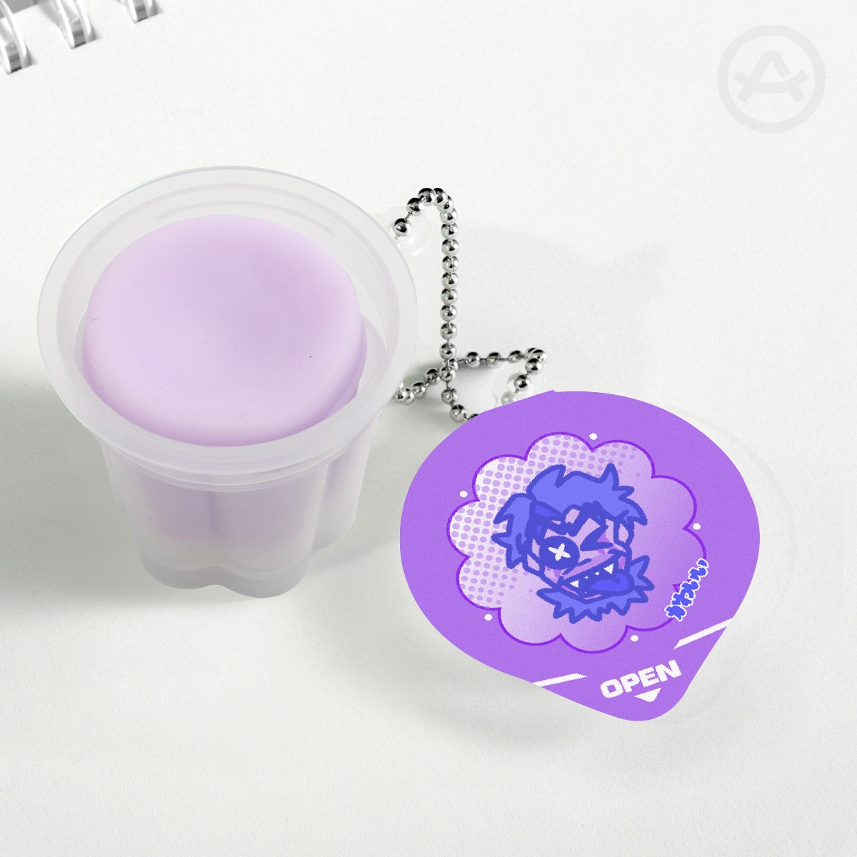 Villain Charm Squishy Pudding Jelly Keychain
