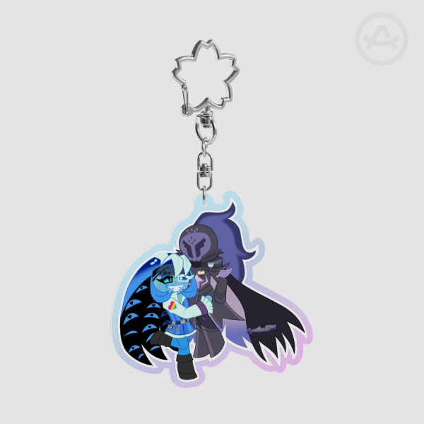 LGBTQ Shadow Milk Cookie x Silent Salt Cookie Keychains Rainbow Version