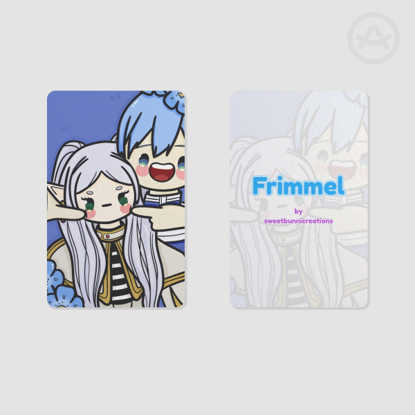 Frieren and Himmel Pearl Paper Photocard
