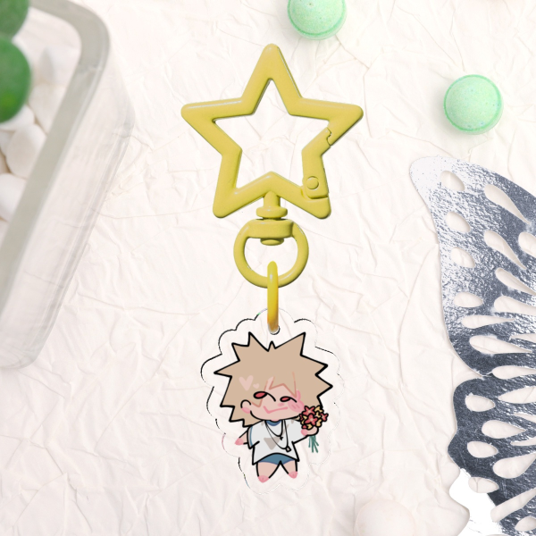 Chibi Bakugo Katsuki Kacchan Clear Acrylic Keychains